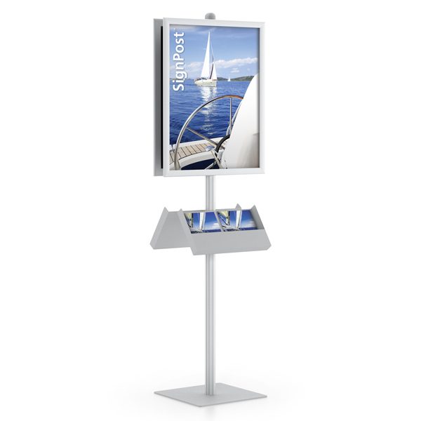 easyopen dual signpost frame stands 22x28 holder