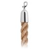 Natural Hemp Rope And Polished Stainless Hook