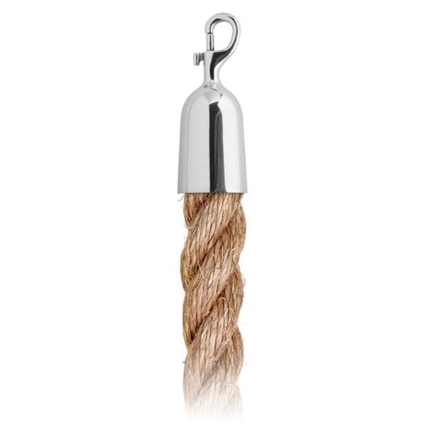 Natural Hemp Rope And Polished Stainless Hook