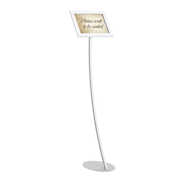 EasyOpen SnapFrame Pedestal Stands Curved Horizontal