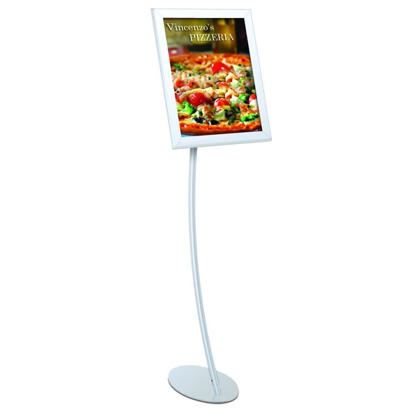 EasyOpen SnapFrame Pedestal Stands Curved vertical
