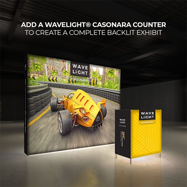 10' WaveLight Casonara LED Backlit Kit Display With Optional Casonara Counter