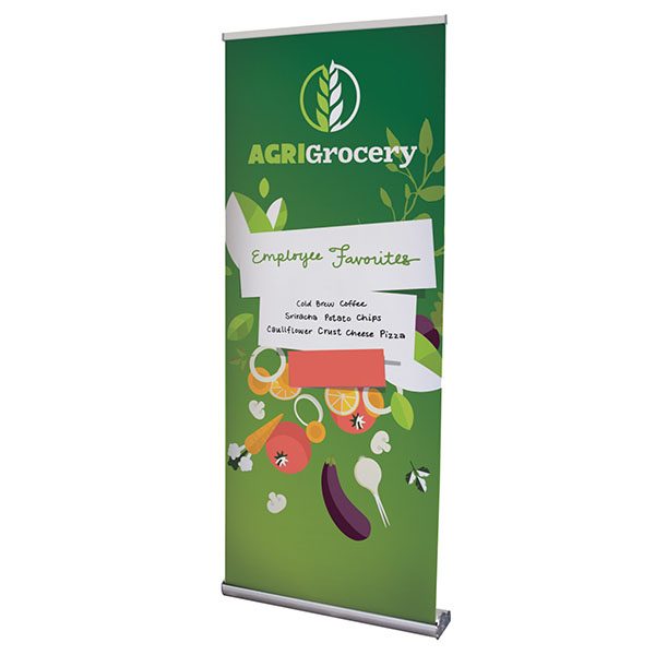 33.5" Stratus Retractor Banner Stand Kit Dry-Erase Media