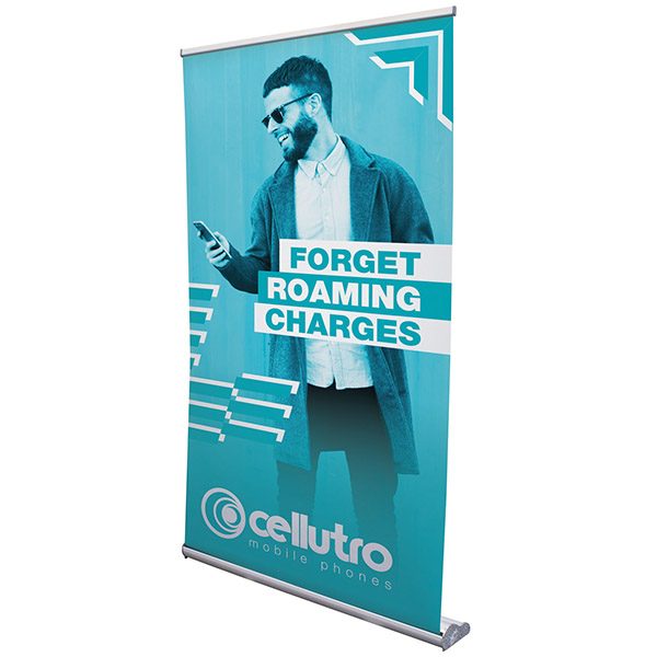 48" Stratus Retractor Banner Stand Kit No-Curl Hybrid Media