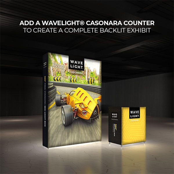 6' WaveLight Casonara LED Backlit Kit Display With Optional Casonara Counter