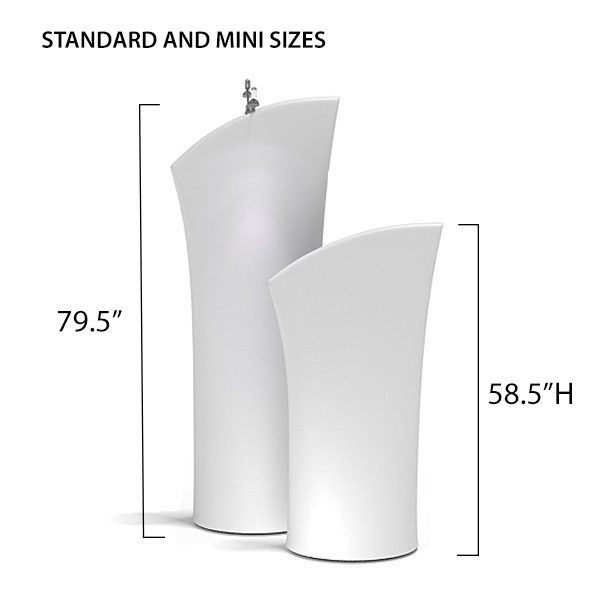 Brandcusi Banner Stand Angled Different Sizes