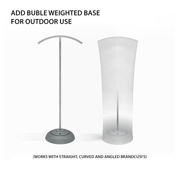 Brandcusi Banner Stand for outdoor use