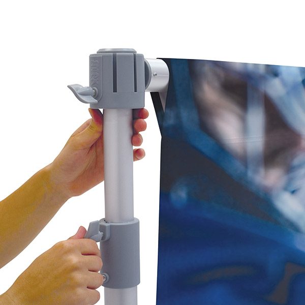 Headliner Display Kit Outdoor Banner Stand Adjustable Height