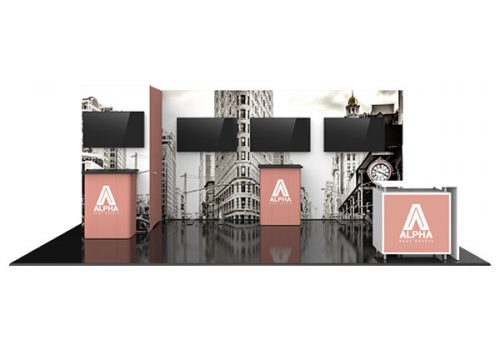 Hybrid Pro Modular Exhibit 20' x 10' Kit 25 Front View