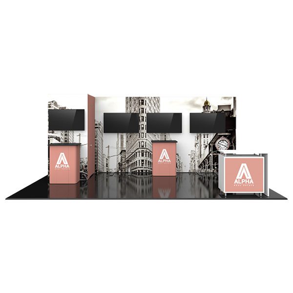Hybrid Pro Modular Exhibit 20' x 10' Kit 25 Front View