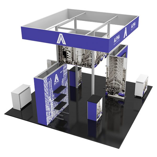 Hybrid Pro Modular Exhibit 20' x 20' Kit 23 Top Square Structures