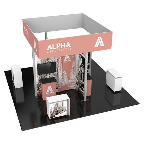 Hybrid Pro Modular Exhibit 20' x 20' Kit 26 Graphics