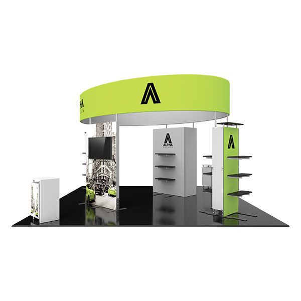 Hybrid Pro Modular Exhibit 20' x 20' Kit 32 Side view