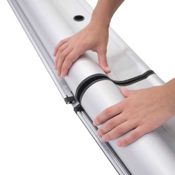 MagnaLink Retractor Banner Stand Kit Retractable Banner Stand Connected Bases