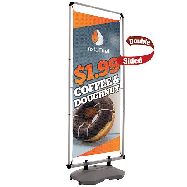 Outdoor FrameWorx Flex Kit Outdoor Banner Stand Double Sided Graphics