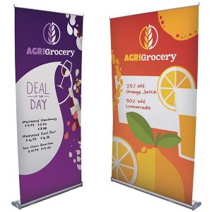 Stratus Retractor Banner Stand Kits Dry-Erase Media Different Sizes