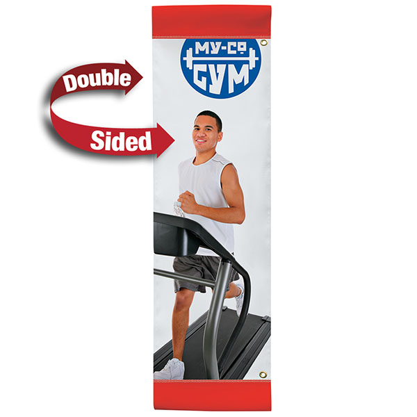 24" x 72" Vinyl Boulevard Banner Stand Double Sided