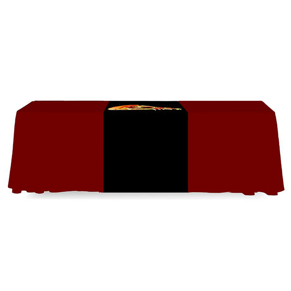 2' Budget Runner Full Color Dye Sub Table Runner Full Back