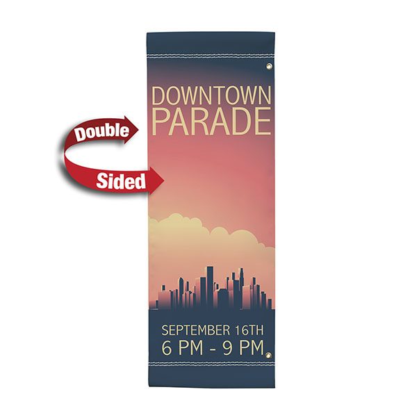 30" x 84" Vinyl Boulevard Banner Stand Double Sided