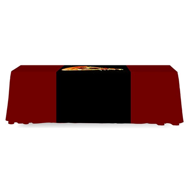 3' Budget Runner Full Color Dye Sub Table Runner Full Back