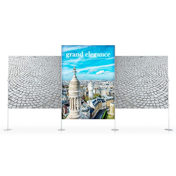 Charisma SEG LED Light Box Elevated Stands SEG Fabric Graphics Custom Sizes Available