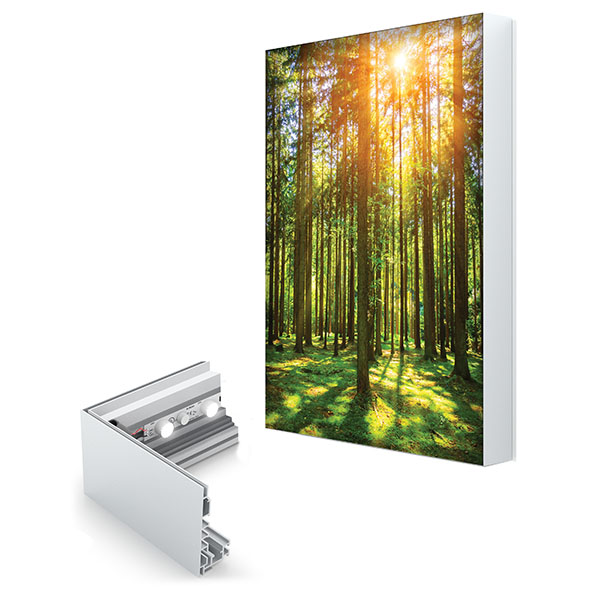 Charisma SEG Light Boxes Single Sided Graphics Frame And LED Strip Lights