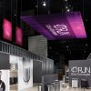 Flat Fabric Pillowcase Panels Hanging Displays Full Color Graphics Tradeshow