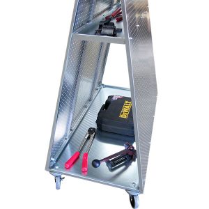 Freestanding ToolCart MX Merchandiser Displays Shelf Close View