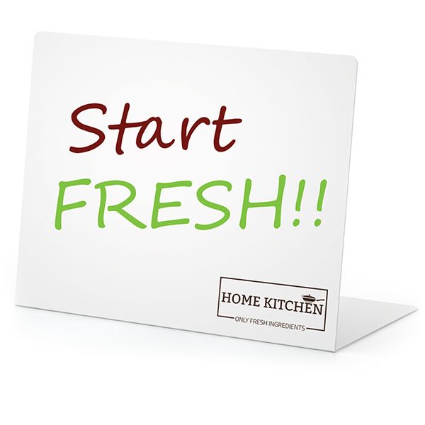 Magnetic Countertop Sign Backs Mini Table Tops White Erasable And Magnetic