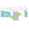 Universal Ceiling Tracks Suspended Rod Kits Hanging Displays