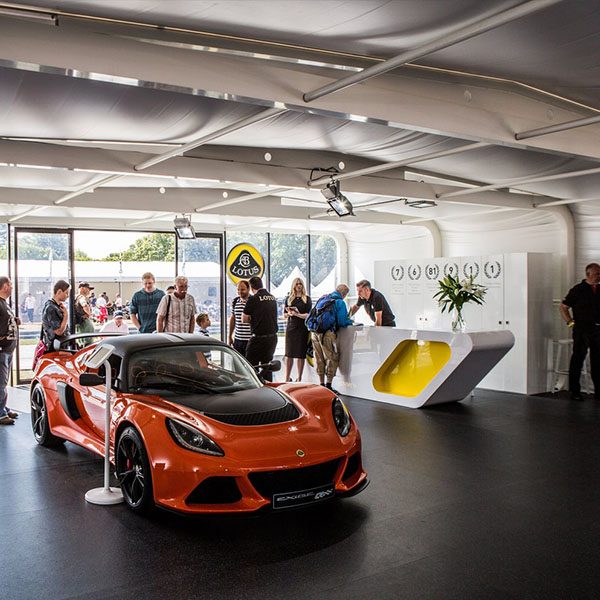 XPO Custom Exhibit Room Outdoor Display Fully Branded Car Exhibition