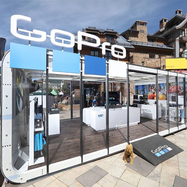 XPO Custom Exhibit Room Outdoor Display Fully Branded Customized For Retail Store Exterior View