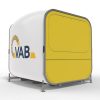 Yum Yum Portable And Pop Up Kiosk Completely Branded Full Color Graphics Closed Hinge Up Serving Window