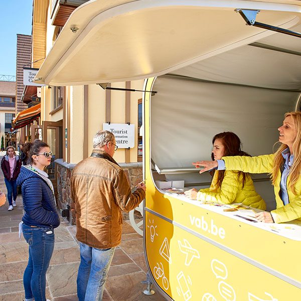 Yum Yum Portable And Pop Up Kiosk Completely Branded Full Color Graphics Display