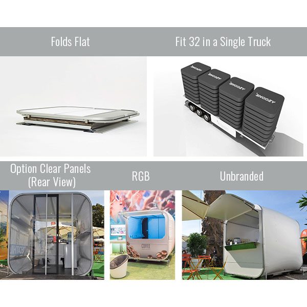 Yum Yum Portable And Pop Up Kiosk Features