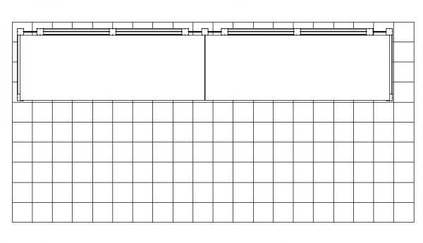 20' x 8' Wallbox Tension Fabric Backwall Display - Hardware Only