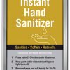 Beltrac Hand Sanitizer Stanchion Frame Sign with Graphic
