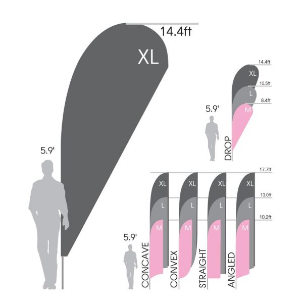 Bowflag® Plus - Angled - Hardware Only