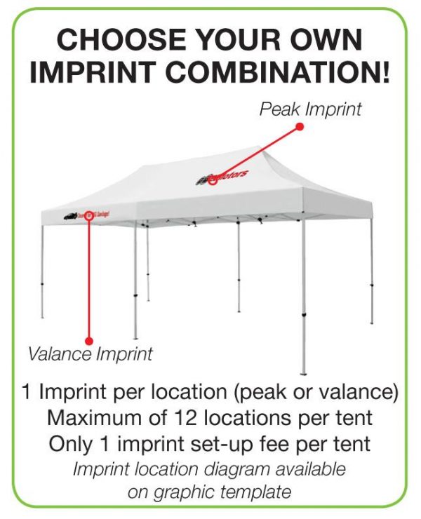 10FT X 20FT Premium Showstopper Canopy Tent - Imprint