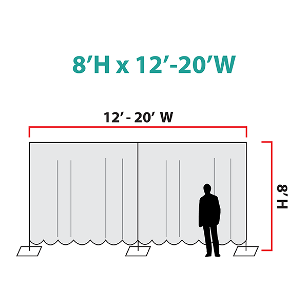 8ft High Pipe and Drape Hardware Kit