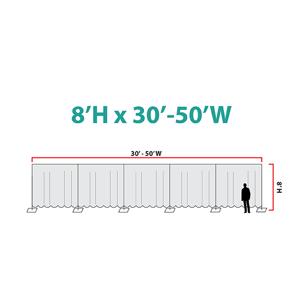 8ft High Pipe and Drape Hardware Kit