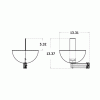 Merchandising Bowls with Adjustable Arm Mount