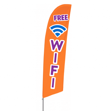 Bowflag® Stock Design Free Wifi Flag Banner