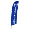 Bowflag® Stock Design Restrooms Flag Banner Display