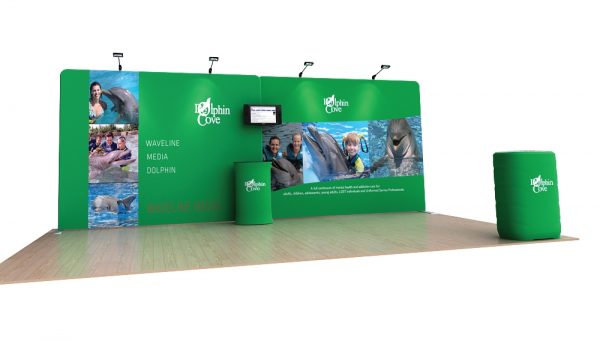 Dolphin 20’ Flat Tension Fabric Display WaveLine Media Kit