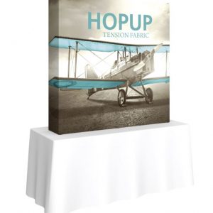 HopUp Display 5.5ft Square Tabletop Tension Fabric Display - Graphic Only