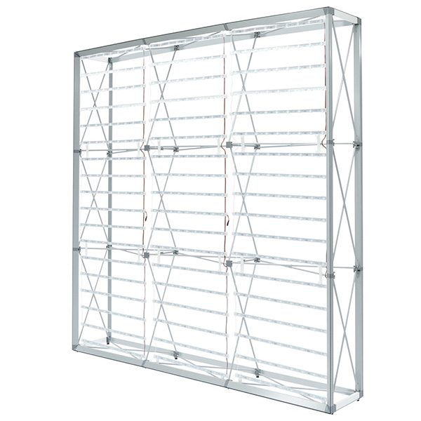 Lumiere Light Wall Double Sided Backlit Pop Up Display 7.5ft x 7.5ft