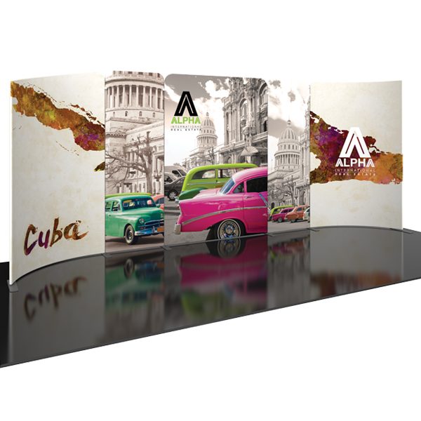 Modulate 20Ft Fabric Backwall Display 4 Graphics