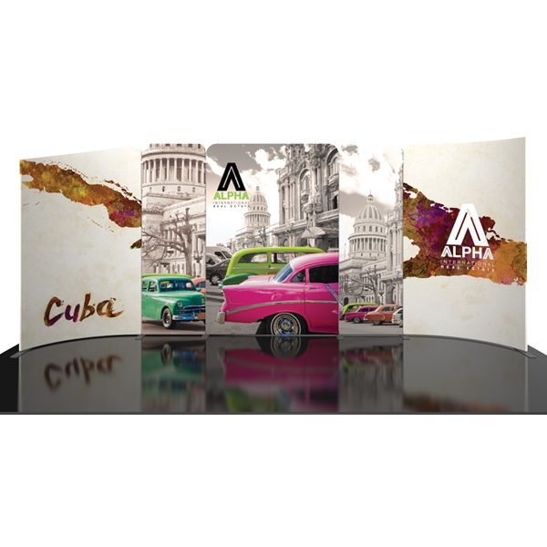 Modulate 20Ft Fabric Backwall Display 4 Graphics
