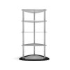 Brandcusi Triangular Tower Merchandiser Display Top Display With Shelves